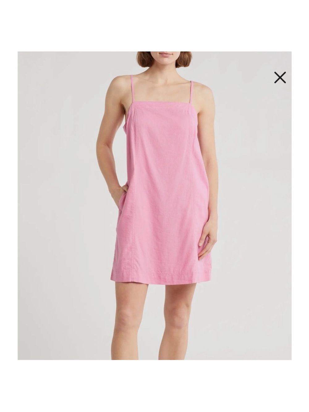 Madewell Linen Mini Dress, size 6
